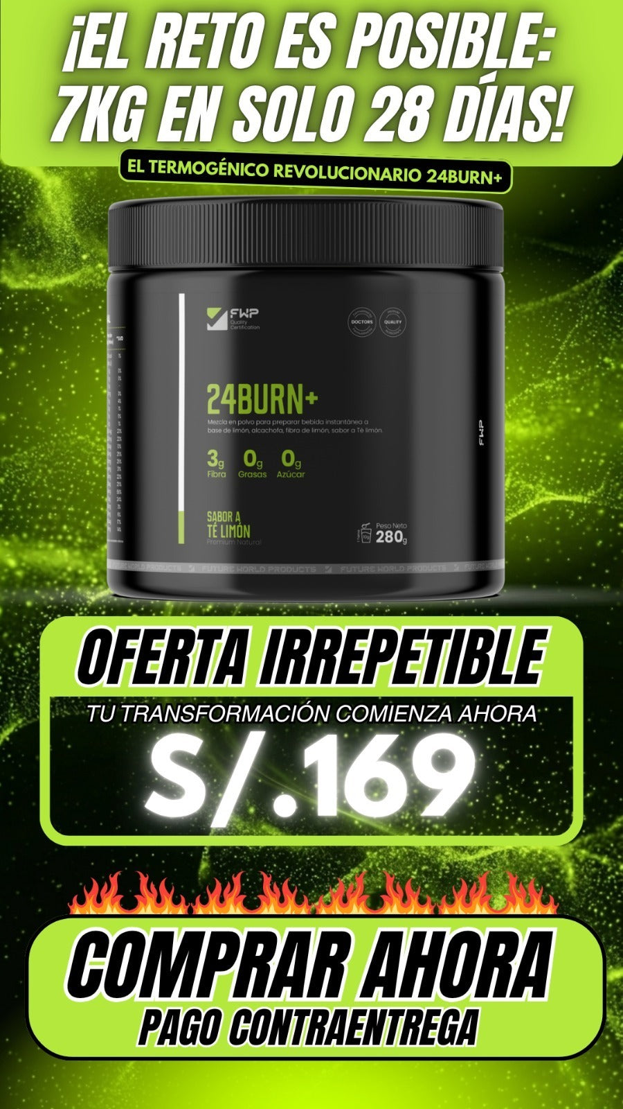 QUEMADOR DE GRASA - 24BURN